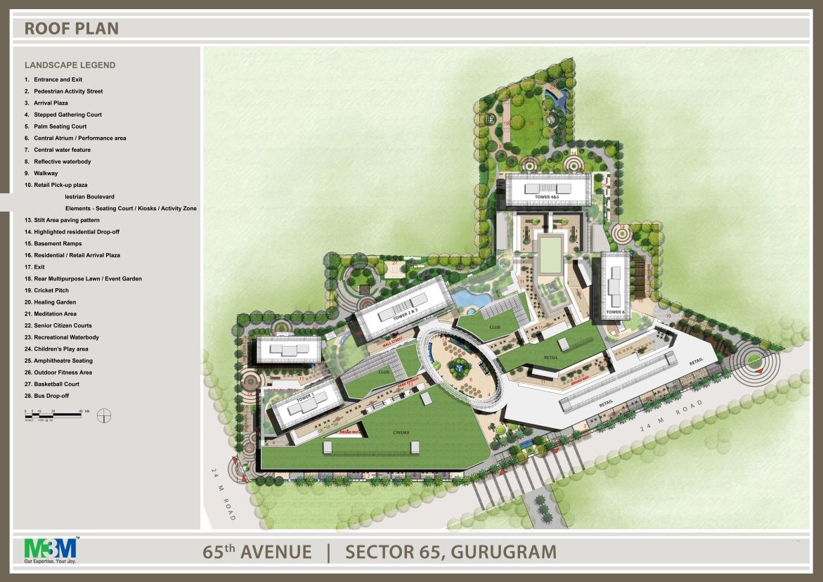 M3M Heights SIte Plan
