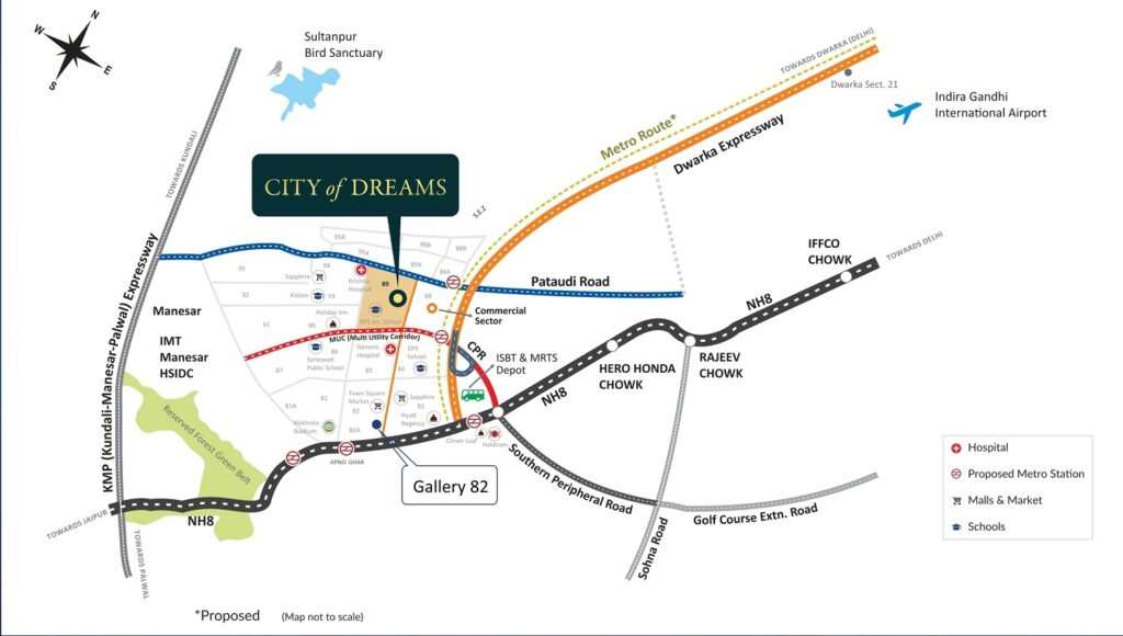 Location Map Smart World Sector 89