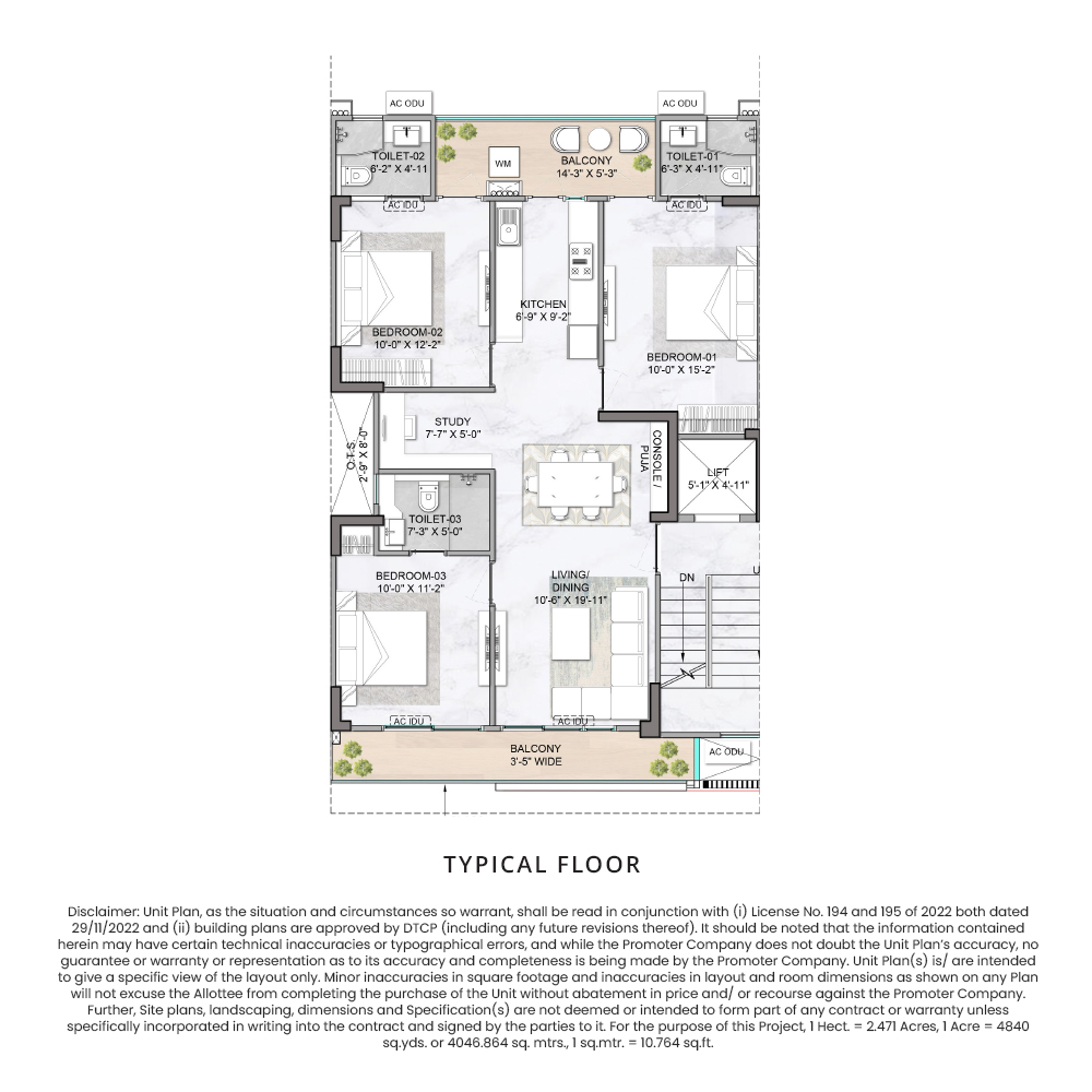 3.5 BHK Typical