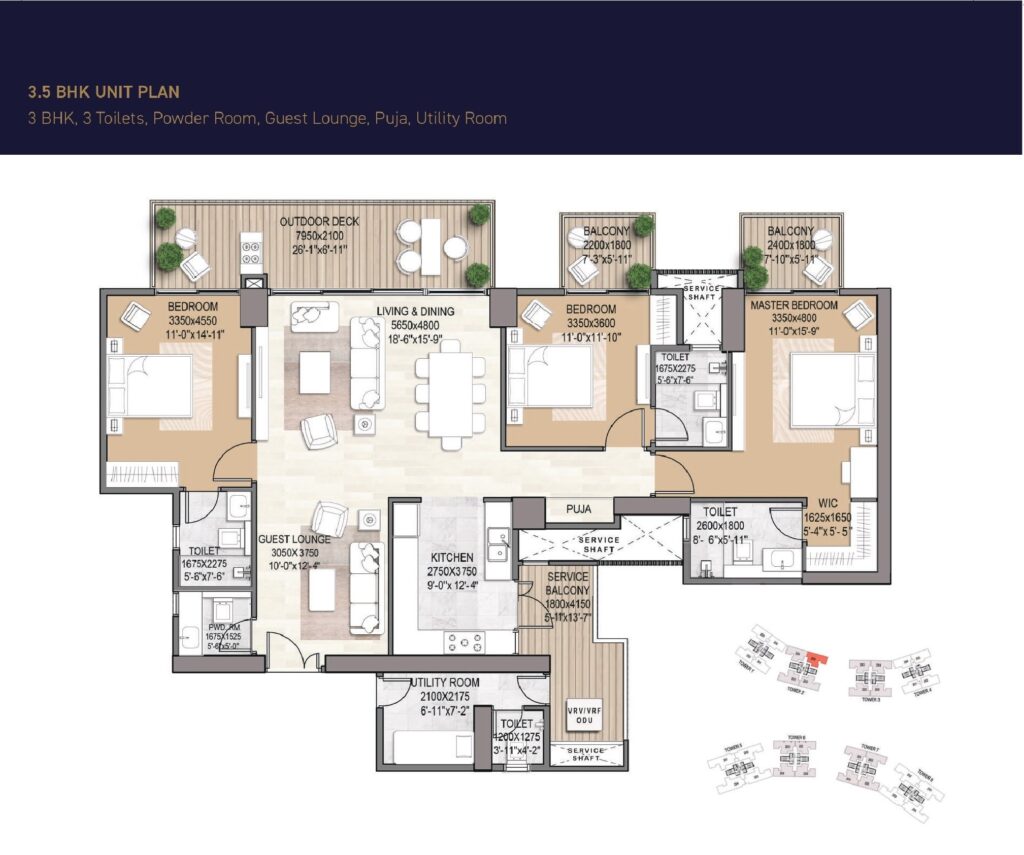 Signature Global De-luxe DXP 3.5 BHK