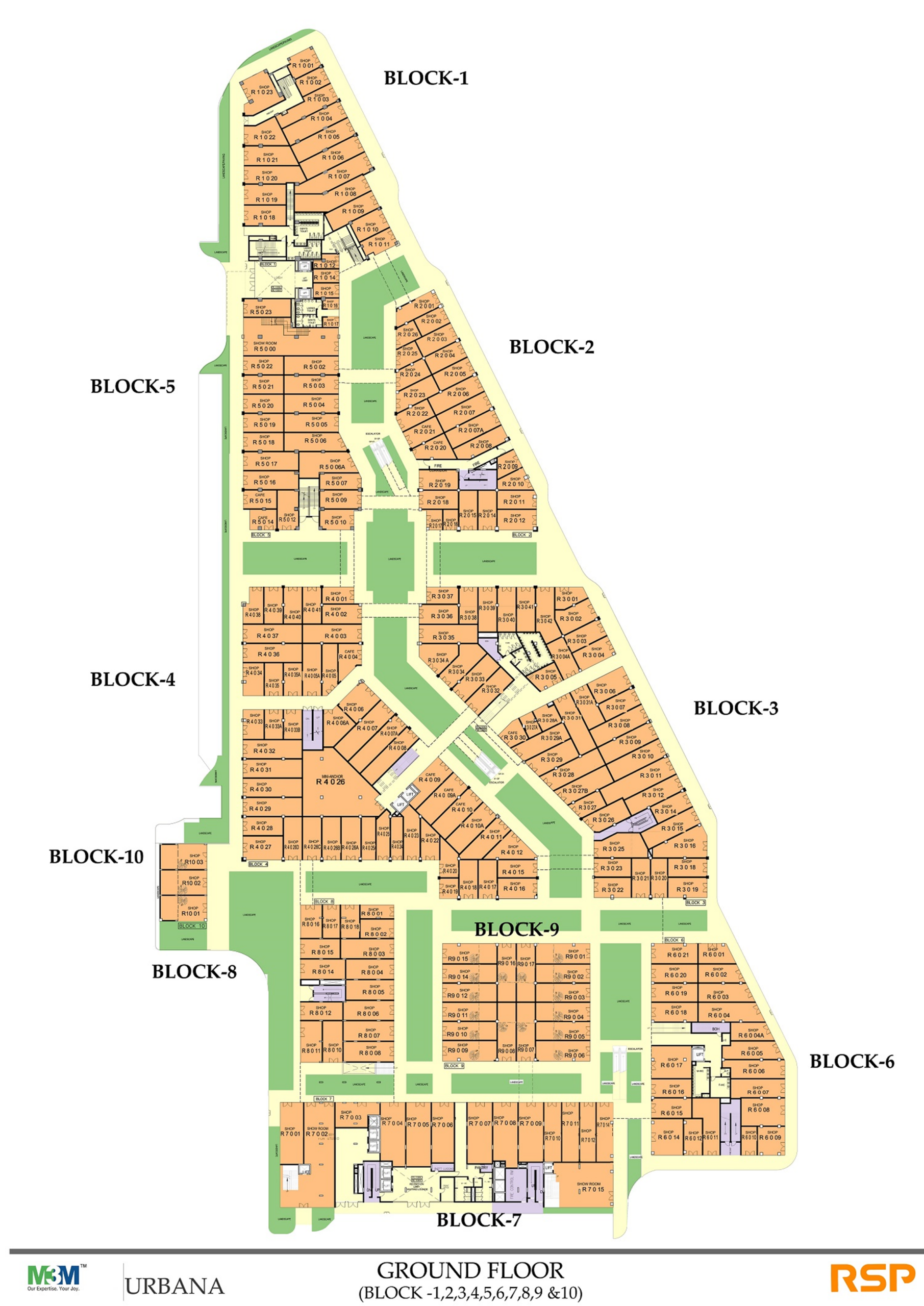 M3M Urbana Ground Floor Plan